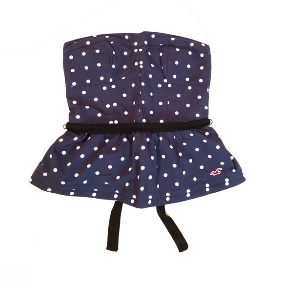 NWOT Hollister strapless tube-top with skirt ends - Picture 2 of 6